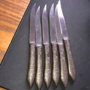 Quikut Knives Stainless 6 knife vintage